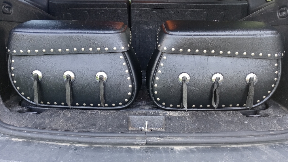 Leather lyke saddlebags